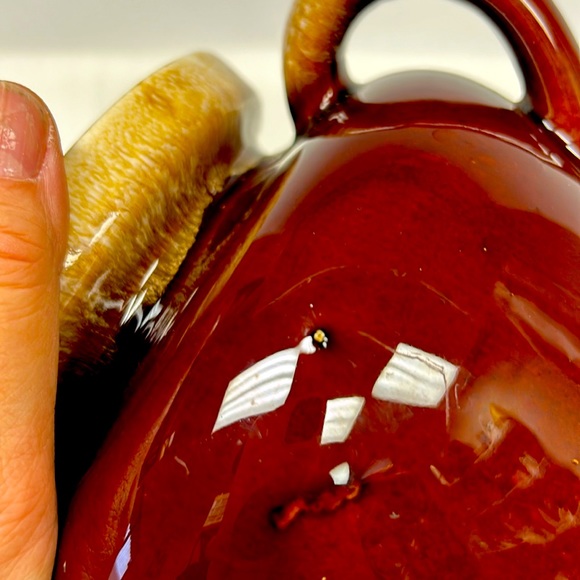 - Vintage 1242  brown drip glaze McCoy Pottery ceramic bean pot - Picture 10 of 10